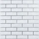Самоклеюча 3D панель Sticker Wall цегла біла смужка срібло 700х770х3мм (100-3) SW-00000752 - зображення 1