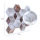 Декоративна плитка ПВХ Sticker Wall на самоклейці 3D куби 280х300х5мм (СПП-506) SW-00001135 - зображення 3
