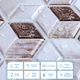 Декоративна плитка ПВХ Sticker Wall на самоклейці 3D куби 280х300х5мм (СПП-506) SW-00001135 - зображення 4
