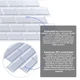 Декоративная ПВХ панель Sticker Wall белый клинкерный кирпич 960х480х4мм SW-00001431 - изображение 2