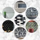 Самоклеющаяся полиуретановая плитка Sticker Wall черный серый молочный кирпич 305х305х1мм (D) SW-00001329 - изображение 7