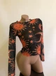 Жіноча прозора сіточна кофтинка топ з принтом Honey Fashion Accessories М чорний (10-120) - изображение 4