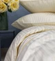 Комплект постільної білизни Soft fall сатин страйп півтораспальний 150 x 215 см 2 х 70 х 70 см кремовий - изображение 3
