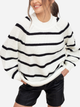 Sweter damski Ax Paris AXS0203 S-M Kremowy/Czarny (5054756998864) - obraz 5