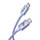 Кабель USB Type-C > USB Type-C Baseus Crystal Shine Series Fast Charging 100W 1.2m (CAJY000605) Purple - зображення 2