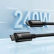 Кабель USB Type-C > USB Type-C Baseus Tungsten Gold Fast Charging Data Cable 240W 2.0m (CAWJ040101) Black - изображение 4