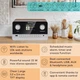 Музична стереосистема, інтернет радіо Auna Connect 100 MKII з Bluetooth, FM, USB, DAB/DAB+, керування пультом або додатком - зображення 11