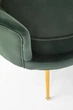 Мягкое кресло для отдыха HALMAR Amorinito Velvet темно-зеленого цвета - изображение 7