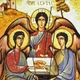 Икона "Святая Троица" янтарная Л. Кинцурашвили 15x20 - изображение 2