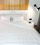 Семейний комплект постельного белья страйп Vital Textile белый снег SP-1 - изображение 3