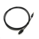Кабель аудіо оптичний Lucom Toslink-mini 2.0m D=2.2mm Gold чорний(62.09.8022) - зображення 1