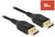 Кабель монітора-сигнальний Delock DisplayPort M/M 1.0m v1.4 8K@60Hz 19pin D=4.5mm Sert. чорний(70.08.5658) - зображення 2