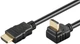 Кабель монітора-сигнальний Goobay HDMI M/M 1.0m v2.0 4K@60Hz 90°вниз кутовий чорний(75.06.1272) - зображення 1