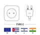 Кабель живлення пристроїв Goobay IEC(EuroPlug)-(C7)Euro8 M/M 2.0m 90°вниз/90°вбік 2x0.75mm чорний(75.07.3019) - изображение 5