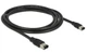 Кабель відео-сигнальний Delock FireWire 6p M/M 2.0m AWG24+28 D=6.0mm 400Mbps чорний(70.08.2574) - зображення 1
