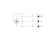 Кабель аудіо-адаптер Goobay Jack 3.5mm 4pin-RCAx3 M/M 1.5m AV (LV-Gnd-R) 90° кутовий Flat чорний(75.05.0209) - зображення 3