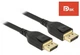 Кабель монітора-сигнальний Delock DisplayPort M/M 5.0m v1.4 8K@60Hz 19pin D=4.5mm Sert. чорний(70.08.5663) - зображення 2