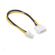 Кабель живлення внутрішній Lucom ATX(EPS) 4p-MoleX M/M P4 0.20m(62.09.8157) - изображение 1