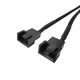Кабель живлення внутрішній Lucom MoleX-FanPower 3p M/M x2 (2x5V) 0.27m Sleeve(62.09.8297) - изображение 3