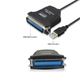 Кабель принтера-адаптер Lucom USB2.0 A-LPT C36 M/M 1.0m Centronics SPP/EPP/ECP чорний(62.09.8057) - зображення 3