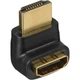 Перехідник відео Lucom HDMI M/F (адаптер) 90° вверх 1080p чорний(62.05.4578) - зображення 1