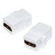 Перехідник відео Lucom HDMI F/F (Keystone) адаптер v2.0 4K@60Hz прямий білий(62.09.8133) - изображение 4