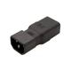 Перехідник живлення Lucom IEC(C14)-(C19) (адаптер) прямий 10A Cu чорний(62.09.8205) - изображение 1