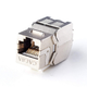 Роз'єм Lucom RJ45 STP6a-конектор /F Keystone AWG22-26 LSA PoE+ срібний(62.09.8116) - изображение 2