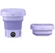 Портативная стиральная машина Mini Folding Washing Machine 8л. (мини стиралка) Фиолетовый MF-320-Violet - изображение 12