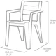 Стілець садовий Keter Julie dining chair графіт 246188 - изображение 10