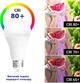 Розумна світлодіодна лампочка Saudio, 7 Вт, багатобарвна, LED, 2700K-6500K, 600 lm, E27, Wi-Fi лампа з керуванням з додатку, комплект 4 шт. - зображення 5