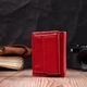 Яркий маленький кошелек для женщин из натуральной кожи ST Leather 19502 красный - изображение 7