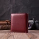 Небольшой женский кошелек с монетницей из натуральной кожи ST Leather 22544 бордовый - изображение 7