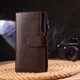 Стильный вертикальный женский кошелек из натуральной кожи Canpellini 21642 коричневый - изображение 7