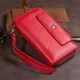 Кошелек из кожи на защелке ST Leather 19343 красный - изображение 9