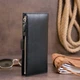 Шкіряний гаманець жіночий на хлястиці з кнопкою ST Leather 19280 чорний - зображення 8