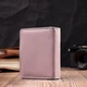 Кошелек из натуральной кожи для женщин вертикального формата ST Leather 19439 лиловый - изображение 7
