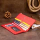 Вертикальный кошелек на кнопке женский ST Leather 19202 красный - изображение 8