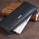 Горизонтальный тонкий кошелек из кожи унисекс ST Leather 19324 черный - изображение 8