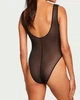 Боді Victoria's Secret Victoria's Secret Satin Bow Cut Out Bodysuit Чорний S - зображення 2
