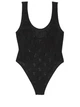Боді Victoria's Secret Victoria's Secret Satin Bow Cut Out Bodysuit Чорний S - зображення 3