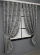 Комплект коротких штор VR-Textil Жаккард Sultan YL № 1212ш Серый 130х170 см 2 шт (35-0072) - изображение 2