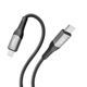 Кабель для зарядки и обмена данными USB YOKI YK-SO15 SOLID Series Type-C to Lightning 30W (3A/10V), 1.2 метра, Черный - изображение 5