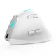 Вертикальна миша бездротова Zelotes F-36 з акумулятором та RGB підсвічуванням 2,4G+Bluetooth White - зображення 3