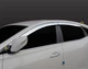 Дефлекторы боковых окон Hyundai I40 Wagon 2011 Хром - изображение 2