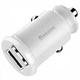 Зарядное устройство в автомобиль Baseus Grain 3.1A 2USB White (CCALL-ML02) - изображение 3