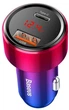 Зарядний пристрій в автомобіль Baseus Magic Series Dual QC Digital Display 45W USB + Type-C 6A Quick Charge 4.0 Red (CCMLC20C-09) - зображення 2