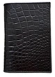 Обкладинка на паспорт із натуральної шкіри крокодила Ekzotic Leather коричнева (cp02) - зображення 1