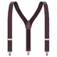 Подтяжки Bow Tie House мужские галстучные Pecan Brown в ромбик 10503L - изображение 2