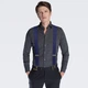 Подтяжки Bow Tie House мужские галстучные цвета джинс в ромбик 10499L - изображение 5